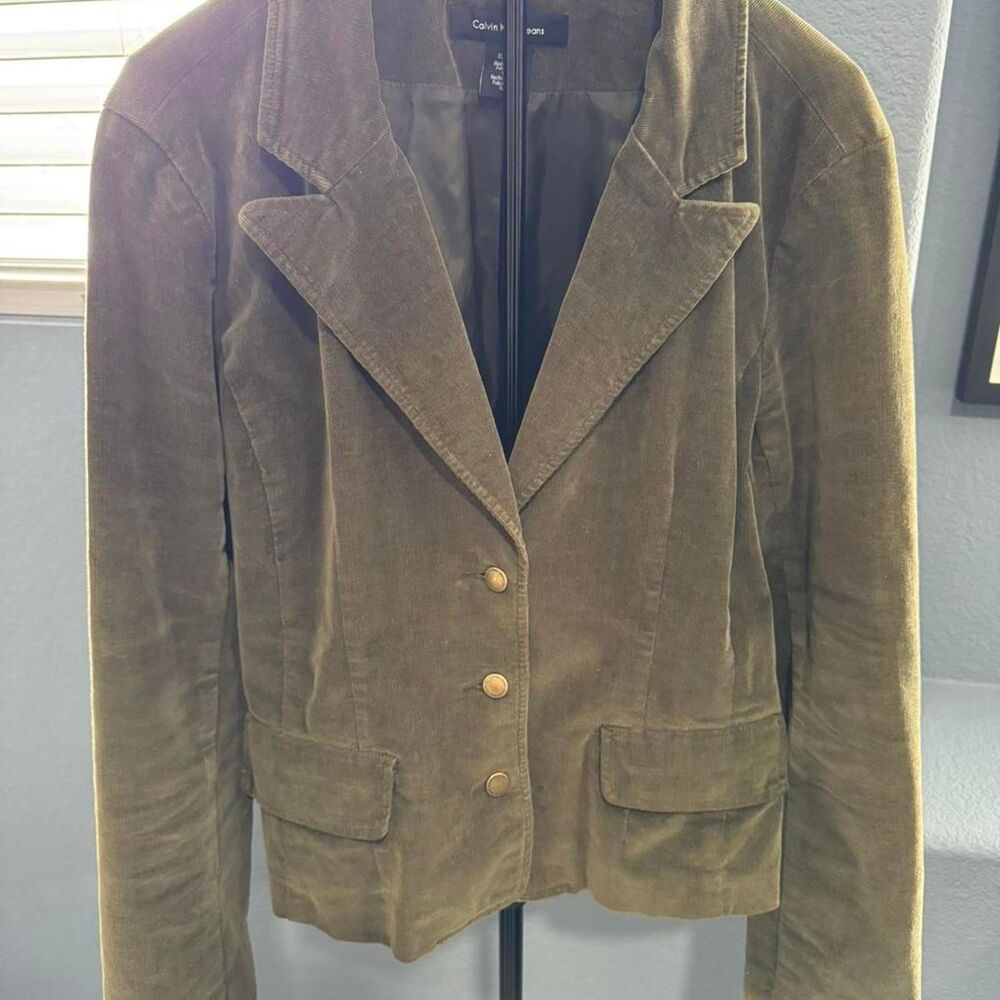 Calvin-klein-jeans Women's Khaki and Green Jacket